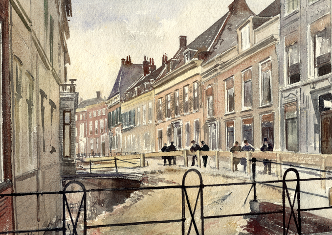 217 View of the northern part of the Kromme Nieuwegracht in Utrecht