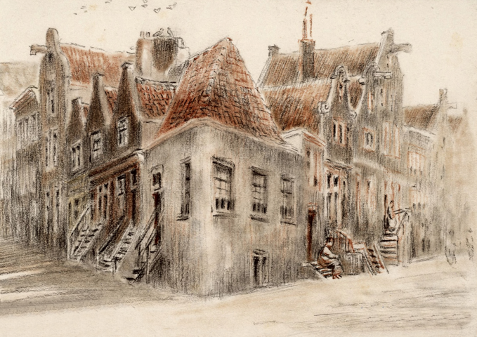 256 Lindengracht and on the left the Lijnbaansgracht